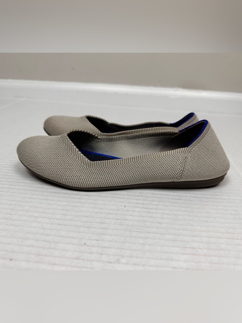ROTHY'S THE FLAT ROUND TOE CREAM BALLET FLATS SHOES WOMEN'S 7.5 - Picture 8 of 10